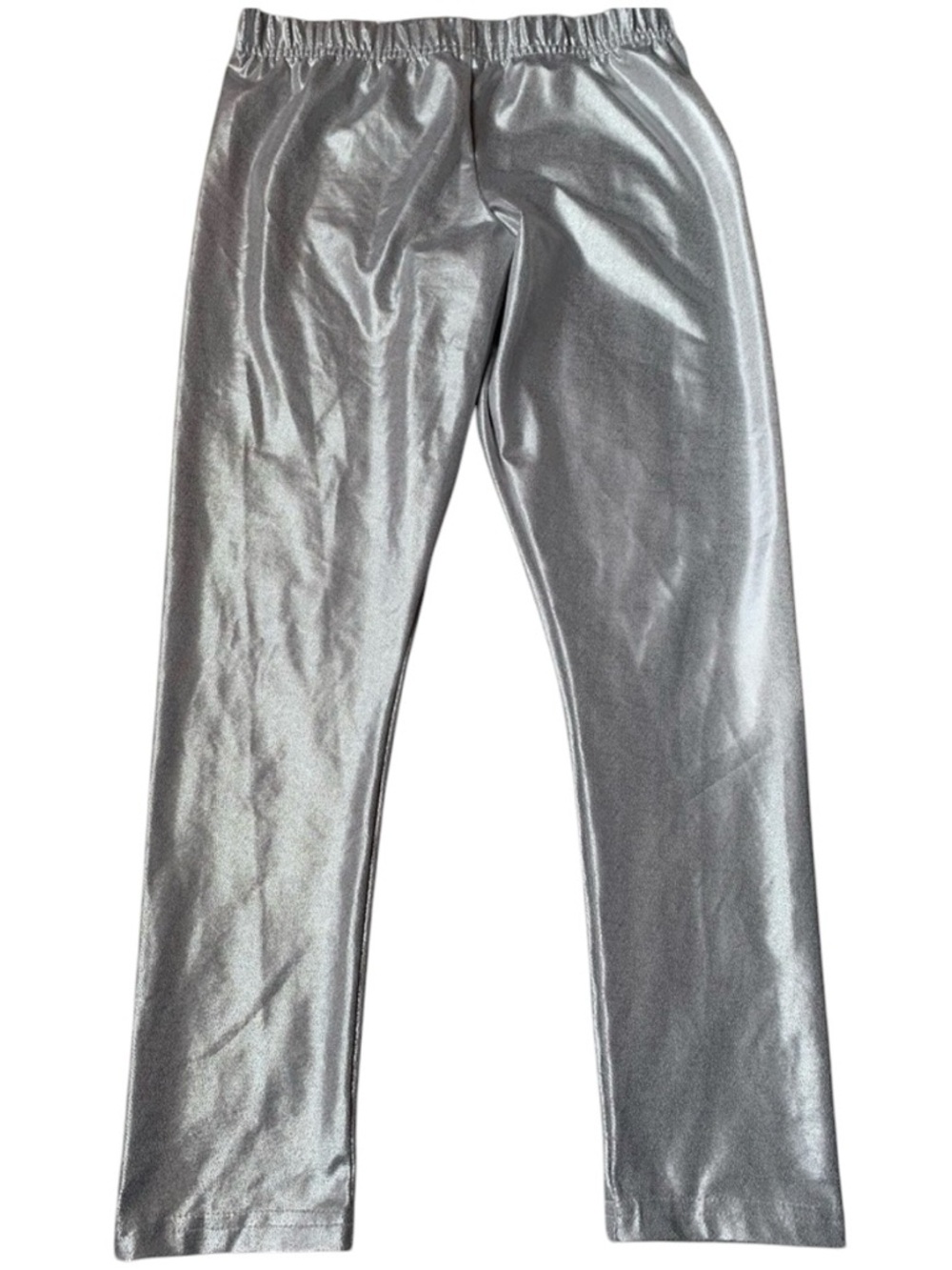 🎇🎆3for$9 Girls Carter Silver metallic leggings- size 12